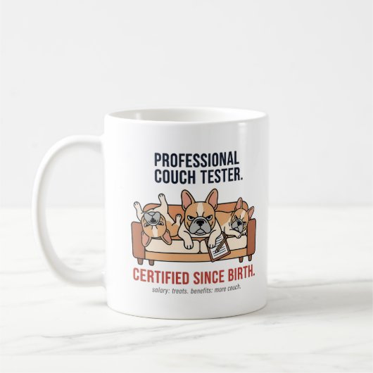 Mug Expert Professionnel de la Sieste Bouledogue Franç (Gauche)