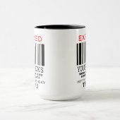 Mug Expired Your Teens  Personalized, 20th Birthday  (Centre)