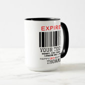 Mug Expired Your Teens  Personalized, 20th Birthday  (Devant droit)