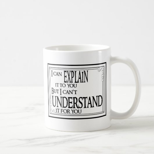Mug Expliquez contre comprennent (Droite)