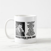 Mug Exploitation de la citation de Tesla de l'énergie (Gauche)
