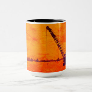 MUG EXPLOITATION DE L'INGÉNIEUR DE LA CRANE OPÉRATEUR 