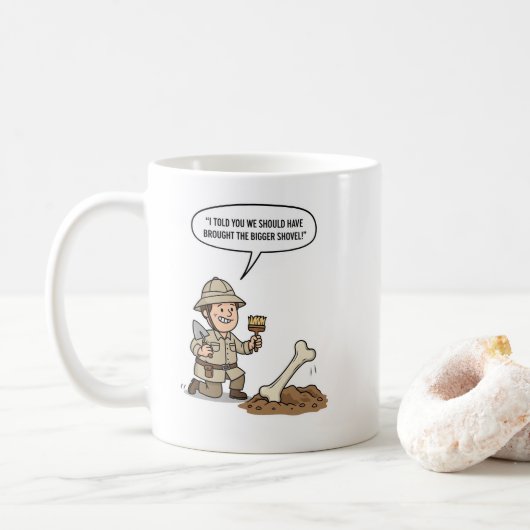 Mug Explorateur Archéologue Esprit – Découverte Ancien (Avec donut)