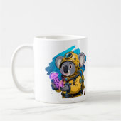 Mug Explorateur de dessin animé mignon Koala plongeur  (Gauche)