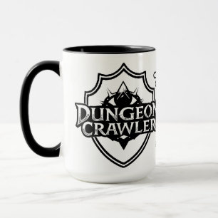 Mug Explorateur de Donjon Personnalisé Blanc et Noir
