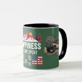 Mug Explorateur de piste d'aventure 4x4 Bonheur (Devant droit)
