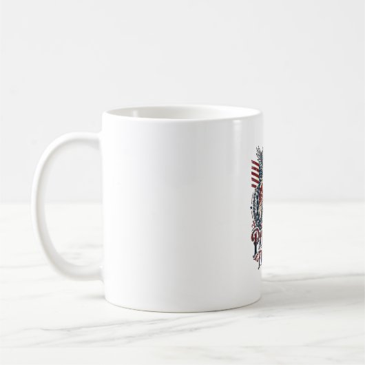 Mug Explorateur de route désertique patriotique (Gauche)