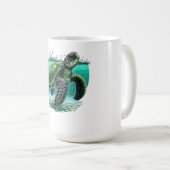 Mug 🌊 Explorateur des Océans Tortue de Mer (Devant droit)