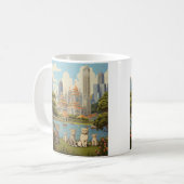 Mug Explorateurs de Feline à Merlion Park, Singapour (Devant gauche)