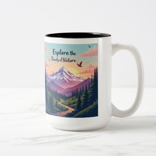Mug "Explore la beauté de la nature" (Droit)