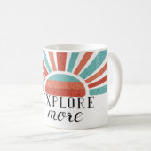 Mug Explore More -Gradient retro sunset (Devant droit)
