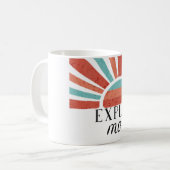 Mug Explore More -Gradient retro sunset (Devant gauche)