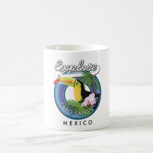 Mug explorer cabo san lucas mexique voyage patch métal