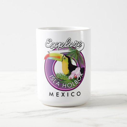 Mug explorer la plage d'Isla Holbox au Mexique patch d (Centre)