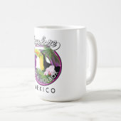 Mug explorer la plage d'Isla Holbox au Mexique patch d (Devant droit)