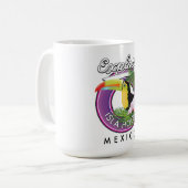 Mug explorer la plage d'Isla Holbox au Mexique patch d (Devant gauche)