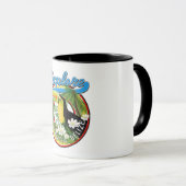 Mug Explorer le logo de voyage Placencia Belize (Devant droit)