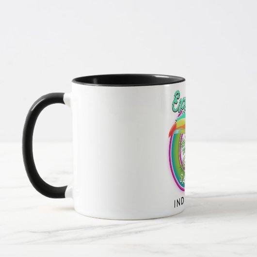 Mug explorer le logo voyage de Samosir indonesia (Gauche)