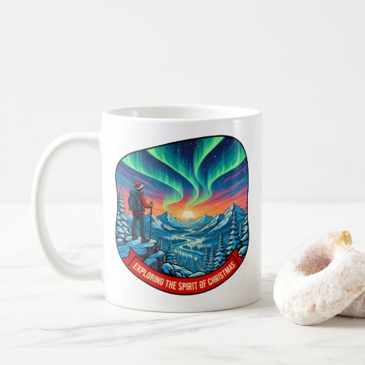Mug Explorer l'esprit de l'art de Noël (Avec donut)