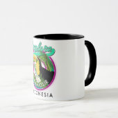 Mug explorer Samosir indonésie logo de voyage (Devant droit)
