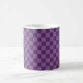 Mug Explorez la beauté du motif damier violet (Centre)