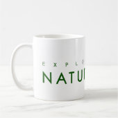 Mug Explorez la nature avec la bouillie de café pour e (Gauche)