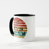 Mug Explorez la vintage extérieure (Devant gauche)