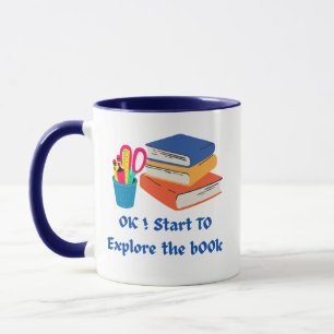 Mug Explorez le livre - Retour à l'école Louveur de le