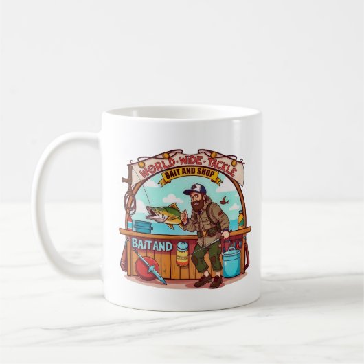 Mug Explorez le monde de la pêche (Gauche)