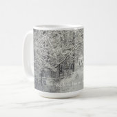 Mug Explorez les sentiers forestiers d'hiver (Devant gauche)