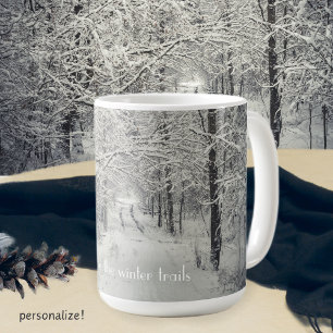 Mug Explorez les sentiers forestiers d'hiver