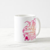 Mug Explorez Plus Camper Rose Van Mountain Nature Love (Devant droit)