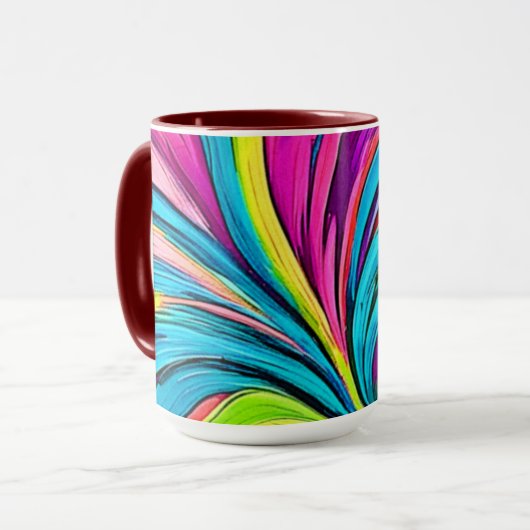 Mug Explosion Abstraite (Devant gauche)