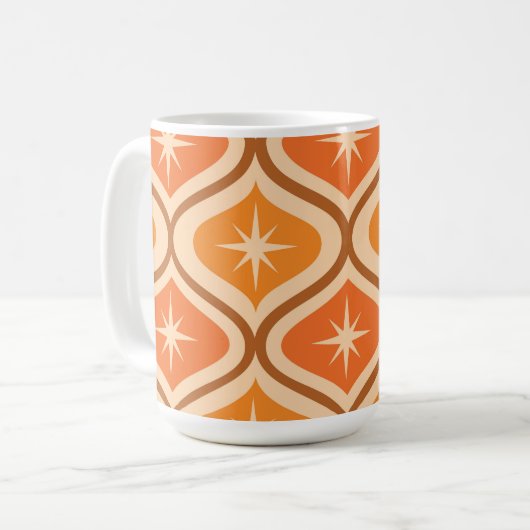 Mug Explosion atomique de style milieu de siècle sur o (Devant gauche)