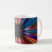 Mug Explosion colorée de starburst (Devant droit)