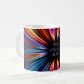 Mug Explosion colorée de starburst (Devant gauche)