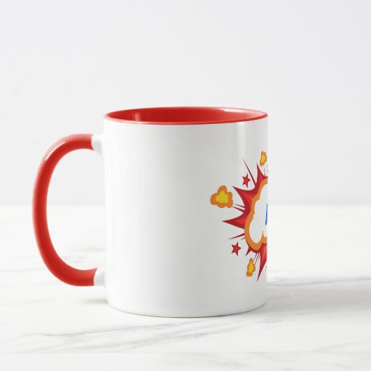 Mug Explosion comique personnalisée (Gauche)