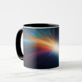 Mug Explosion cosmique abstraite de supernova vibrante (Devant gauche)