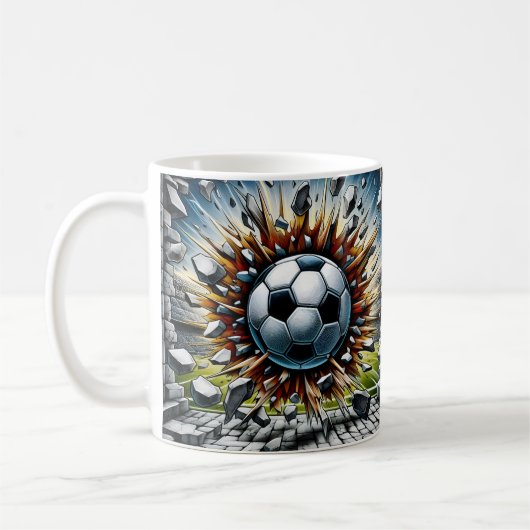 Mug Explosion de ballon de football (Gauche)