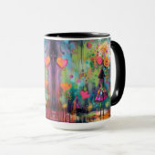 Mug Explosion de couleur lunaire (Devant droit)