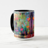 Mug Explosion de couleur lunaire (Devant gauche)