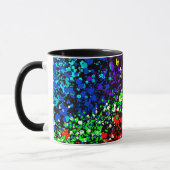 Mug Explosion de couleur points de peinture colorés mo (Gauche)