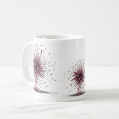 Mug Explosion de Cristal Luxueux Moderne Noir Classiqu (Devant gauche)