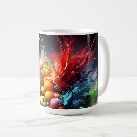 Mug Explosion de fruits (Devant droit)