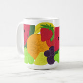 Mug Explosion de fruits amusants (Devant gauche)