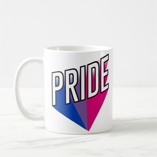 Mug Explosion de la fierté bisexuelle (Gauche)