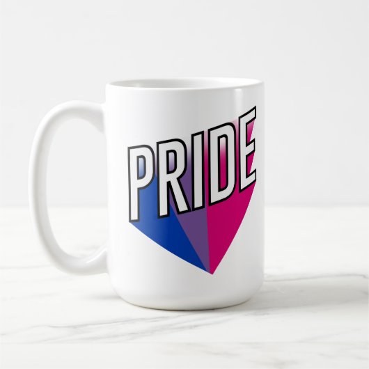 Mug Explosion de la fierté bisexuelle (Gauche)