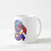Mug Explosion de monstre vibrant (Devant droit)