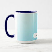 Mug Explosion de scintillement de titane cyan glacé (Gauche)