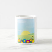 Mug Explosion de soleil dans une prairie printanière a (Centre)
